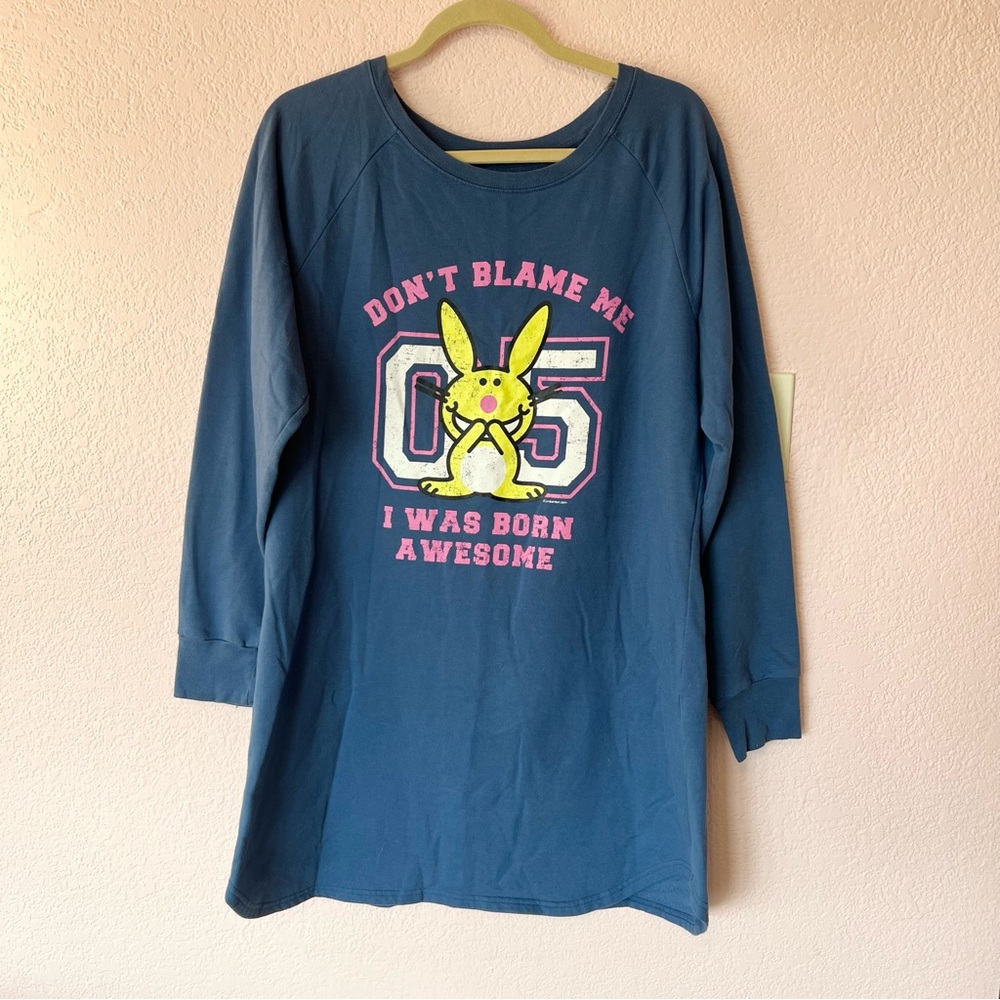 Vintage Y2K 2000s mcbling happy bunny sporty dress